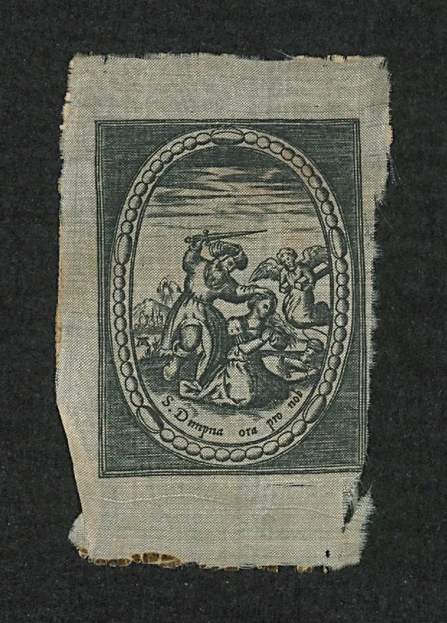 Santa Dinfna de Geel, una imagen devocional anónima