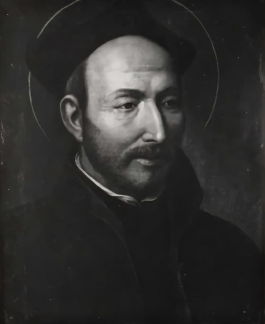 Saint Ignatius of Loyola, painted by Jacopino del Conte around the time of his death in 1556