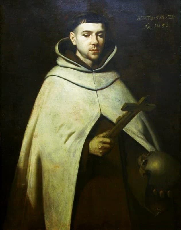 Saint John of the Cross in his Carmelite habit, a 1656 portrait attributed to Zurbaran