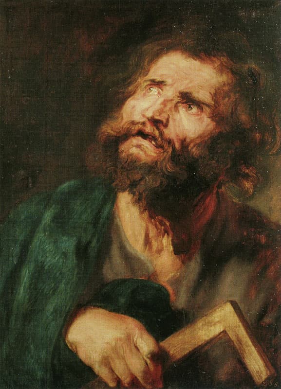 The Apostle Jude Thaddeus, painted by Anthony van Dyck around 1618 to 1620