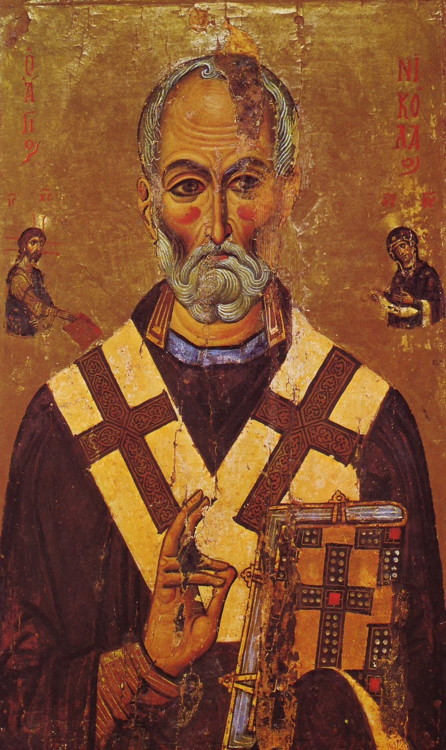 Saint Nicholas of Myra, a thirteenth-century icon from Saint Catherine's Monastery at Sinai