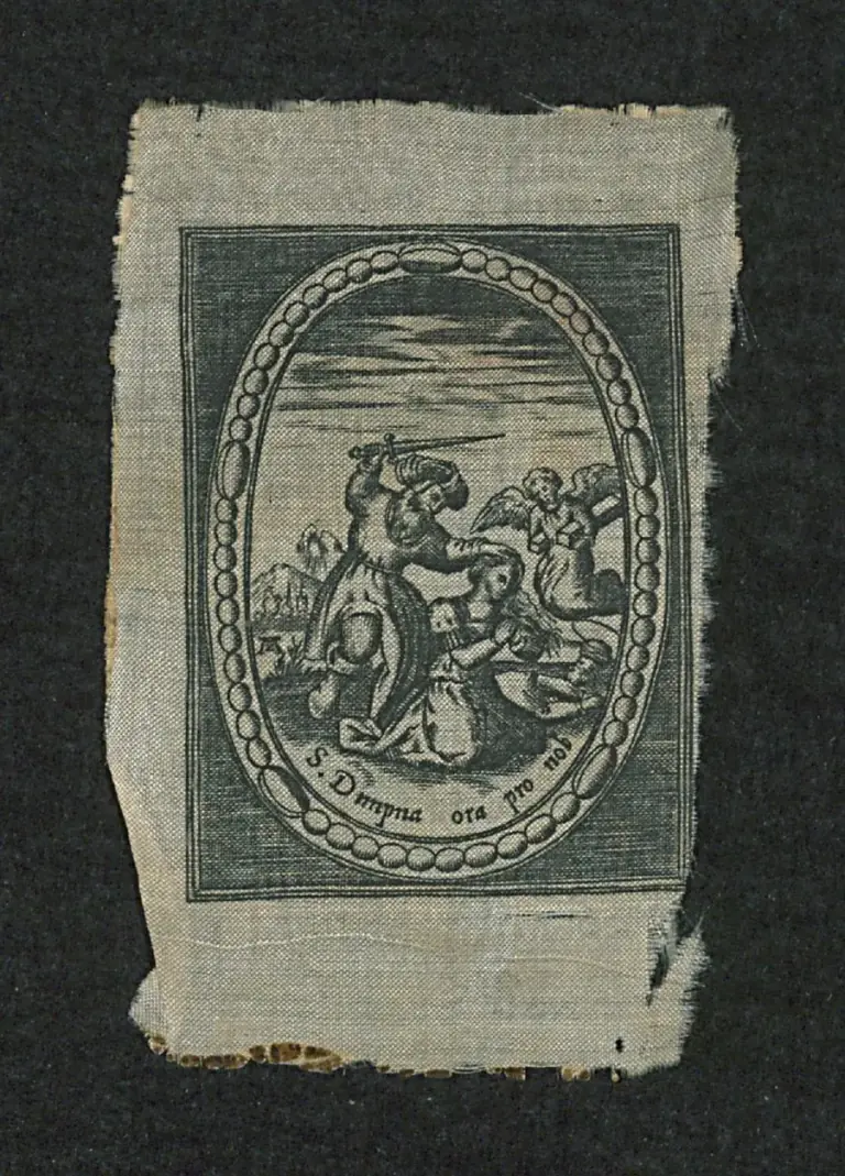 Saint Dymphna of Geel, an anonymous devotional image