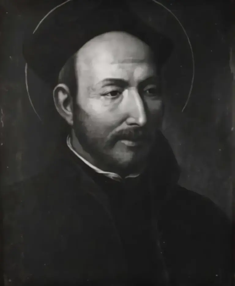 Saint Ignatius of Loyola, painted by Jacopino del Conte around the time of his death in 1556